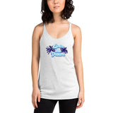 Women's Racerback Tank LIVIN THE DREAM palm Tree shirt